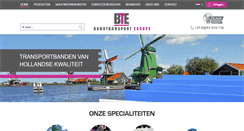 Desktop Screenshot of bandtransporteurope.nl